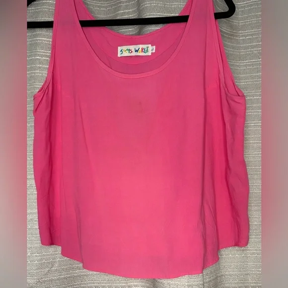 Jams World Vibrant Pink Tank Top & pants Set (Vintage) - Picture 3 of 8